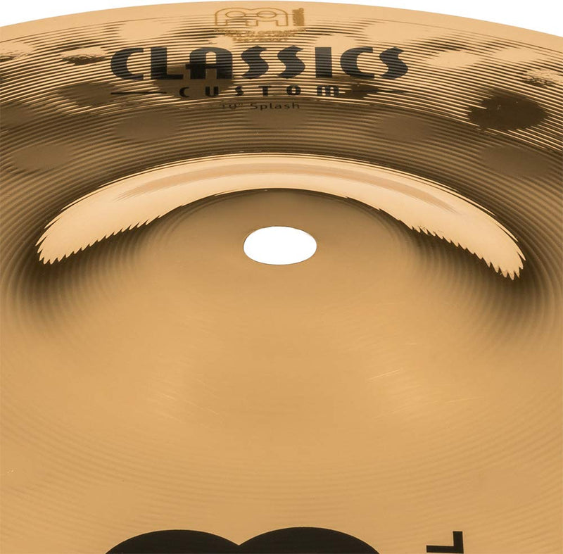 Meinl 10" Splash Cymbal - Classics Custom Brilliant - Made In Germany, 2-YEAR WARRANTY (CC10S-B)