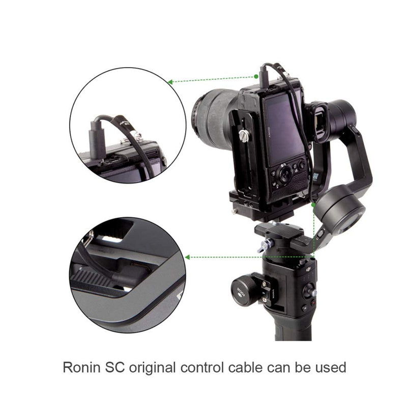 Lanparte Ronin SC L Bracket Mount Vertical Shooting Plate for DSLR Camera DJI Gimbal