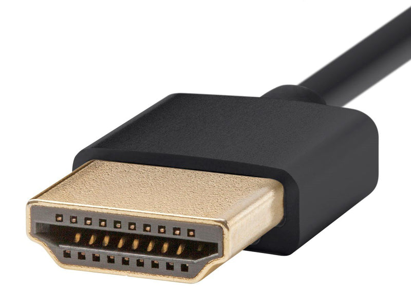 [AUSTRALIA] - Monoprice 113580 HDMI High Speed Cable - 3 Feet - Black, 4K@60Hz, HDR, 18Gbps, 36AWG, YUV 4:4:4 - Ultra Slim Series 3ft 