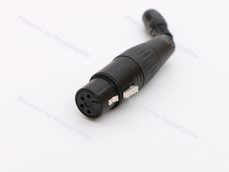 Female DC 5.5mm/2.5mm to 4pin XLR Female Power Supply Cable for Blackmagic URSA