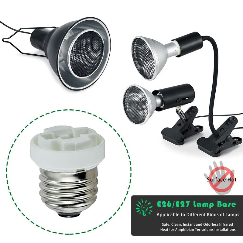 [AUSTRALIA] - Deep Heat Projector Reptile Heat Lamp (50W), Heater for Bearded Dragon & Leopard Gecko, Basking Light for Amphibian Pet 50.0 Watts 