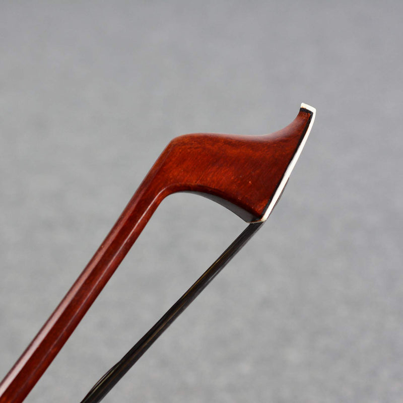 [AUSTRALIA] - Black Horse Hair 4/4 Size Double Bass Bow French Model Wild Tone VINGOBOW 300BFB 72.5cm Brazilwood Stick Ebony Frog Straight Stick Smooth Tuner Easy Rosin Neat Works for High Level Student 