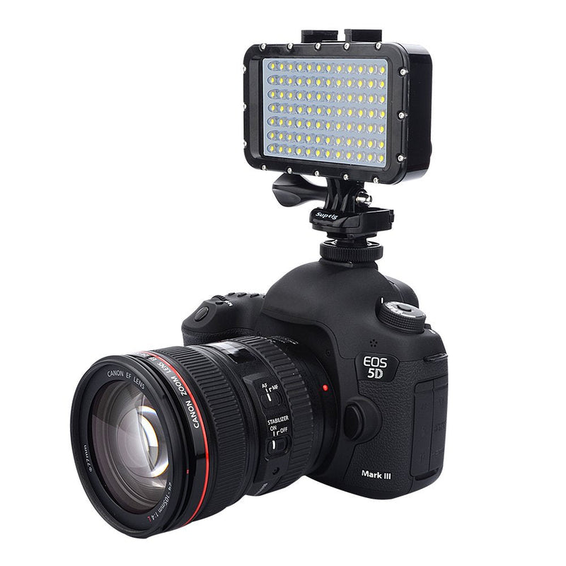Suptig Mount Light Adapter Cold Shoe Mount Adapter for SLR Camera Gopro Camera Suptig Light and Other Action Cameras (2 Pack) Black