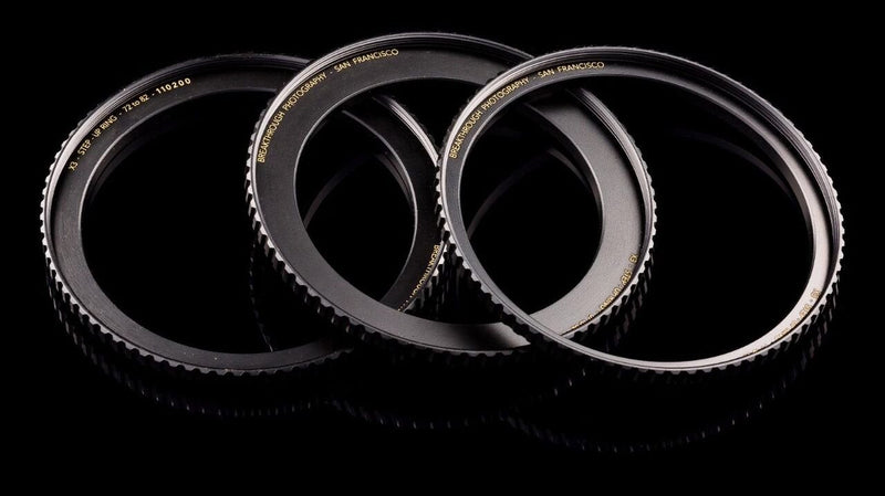 Breakthrough Photography 62mm to 82mm Step-Up Lens Adapter Ring for Filters, Made of CNC Machined Brass with Matte Black Electroplated Finish