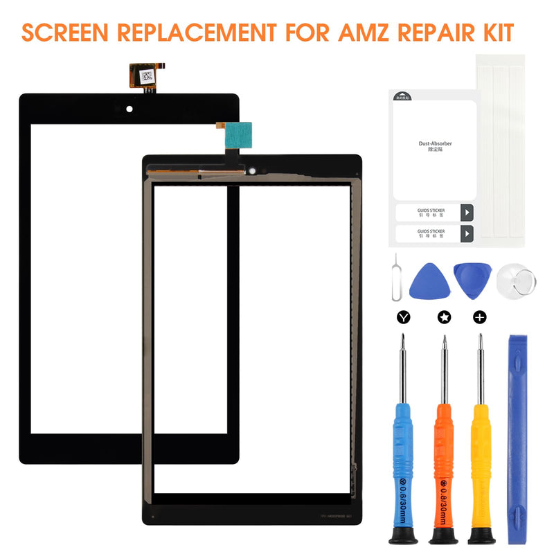 Touch Screen for Amazon Kindle Fire Tablet HD 8 8th Gen Model L5S83A Digitizer 2018 Released 8th Generation Screen Replacement Front Glass Panel with Repair Tools (not LCD Display)