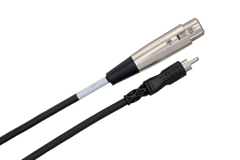 Hosa XRF-103 XLR3F to RCA Unbalanced Interconnect Cable, 3 Feet