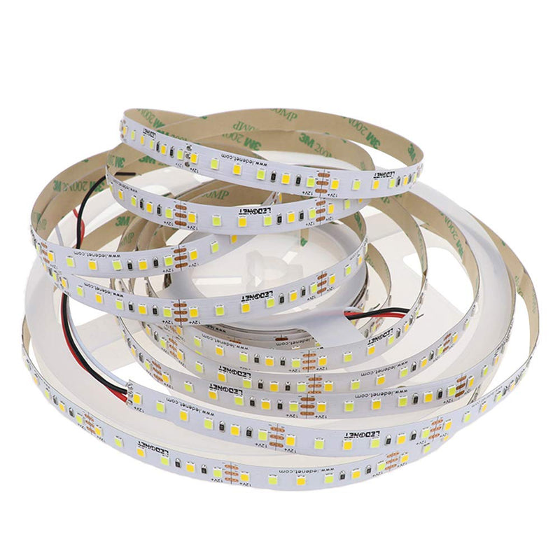 [AUSTRALIA] - LEDENET Super Bright Non-Waterproof 2835 SMD 12V 600leds Bi-Colored Dual White Warm Cold Cool Color Temperature Adjustable Flexible LED Strips Light16.4ft (5m) 