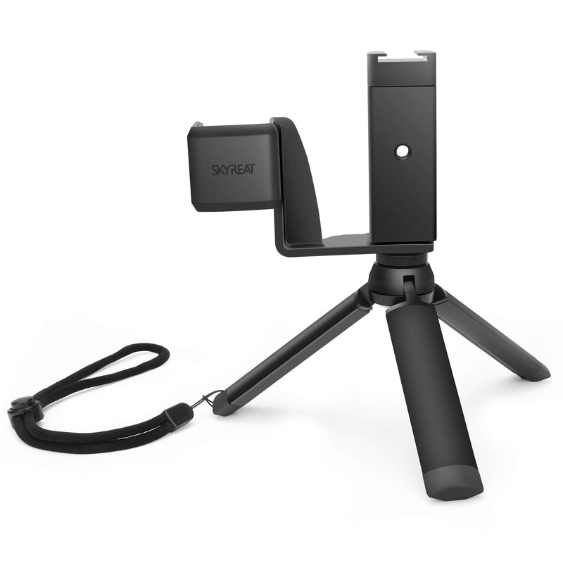 Skyreat Osmo Pocket Mount Accessories Handheld Phone Holder Bracket Tripod Mount,w Cold Shoe 1/4”Thread for DJI Osmo Pocket,Pocket 2