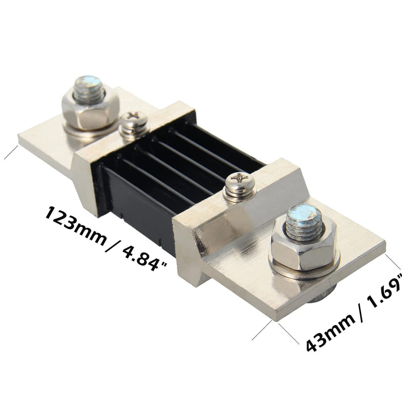 Heyiarbeit 600A 75mV DC Current Meter Shunt Resistor Resistance for DC Ammeter Shunt FL-2 1Pcs