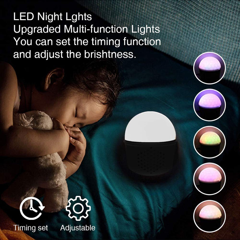 Disco Lights Sound Activated Disco Ball Lights 9 Colors Effects Party Lights 7 Modes Mood Night Light Projector Lamp with Remote & USB Cable for Kids Birthday, Home Party, Bedroom Decoration