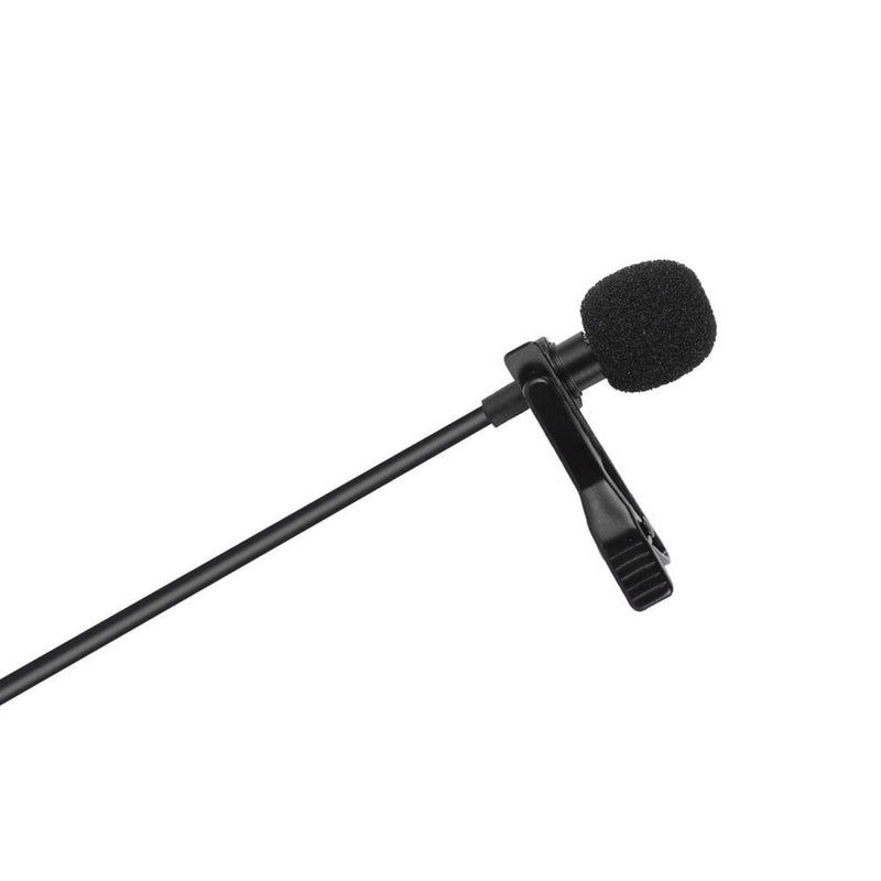 cigemay Lavalier Microphone for Phone, Lapel Microphone Omnidirectional Clip Condenser Mic, 360 ° Rotating Tie Clip Microphone, 3.5MM Jack for Smartphone Android, Windows