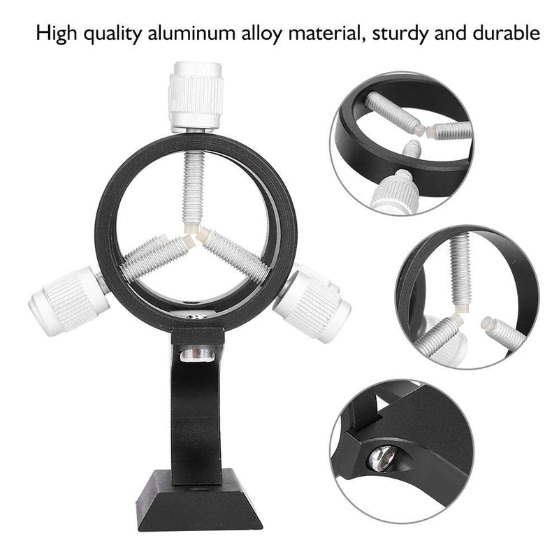 Diyeeni Finder Scope Mounting Bracket, Pointer Mounting Bracket for Astronomical Telescope, Aluminum Alloy Adjustable Bracket with Fixing Ring