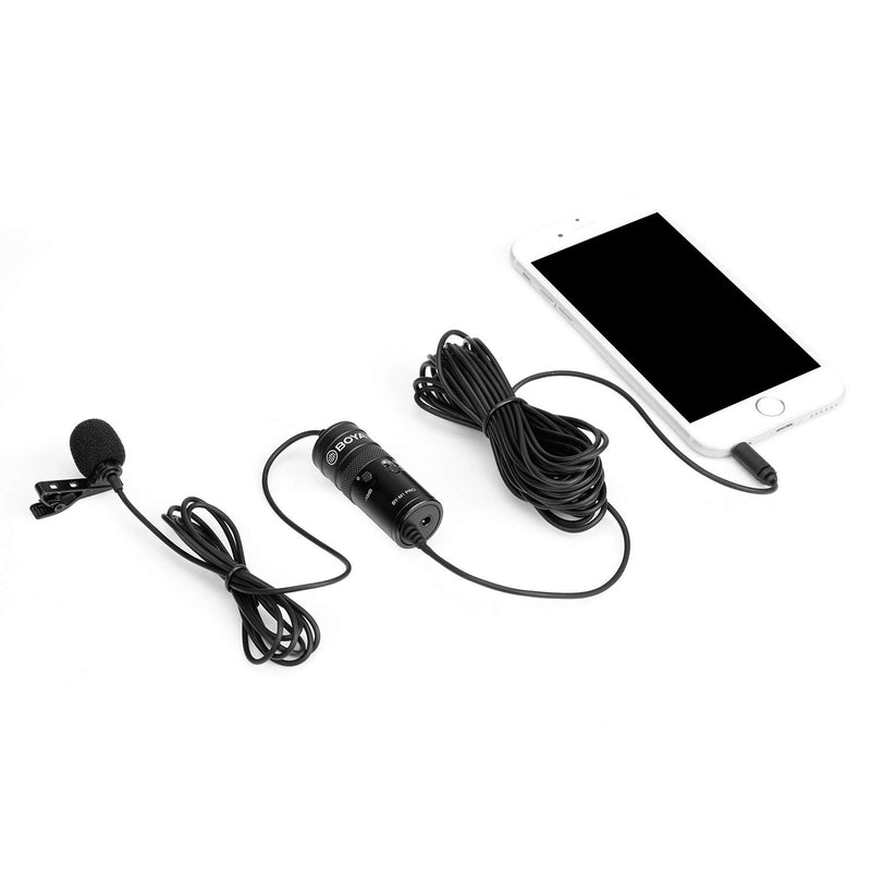 [AUSTRALIA] - BOYA by-M1 Pro Omnidirectional Lavalier Microphone Clip-on Lapel Mic for Smartphones, DSLRs, Camcorders, Audio Recorders, PC Recording 