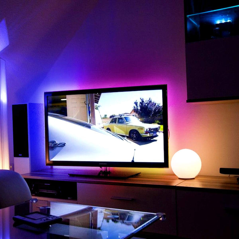 [AUSTRALIA] - Phopollo LED Strip Lights, 50ft 5050 Flexible LED Lights with 44 Key IR Remote Controller and 12V Power Supply for Bedroom 