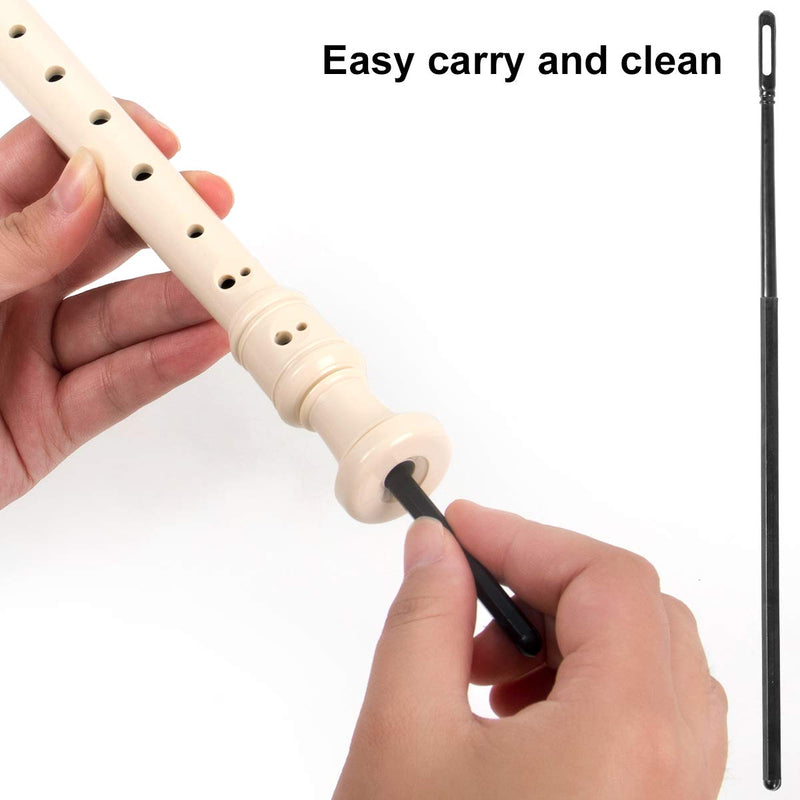 lotmusic German Soprano Recorder Flute Descant 8 Hole Key of C ABS with Cleaning Rod for Student Practice (Couple) Couple