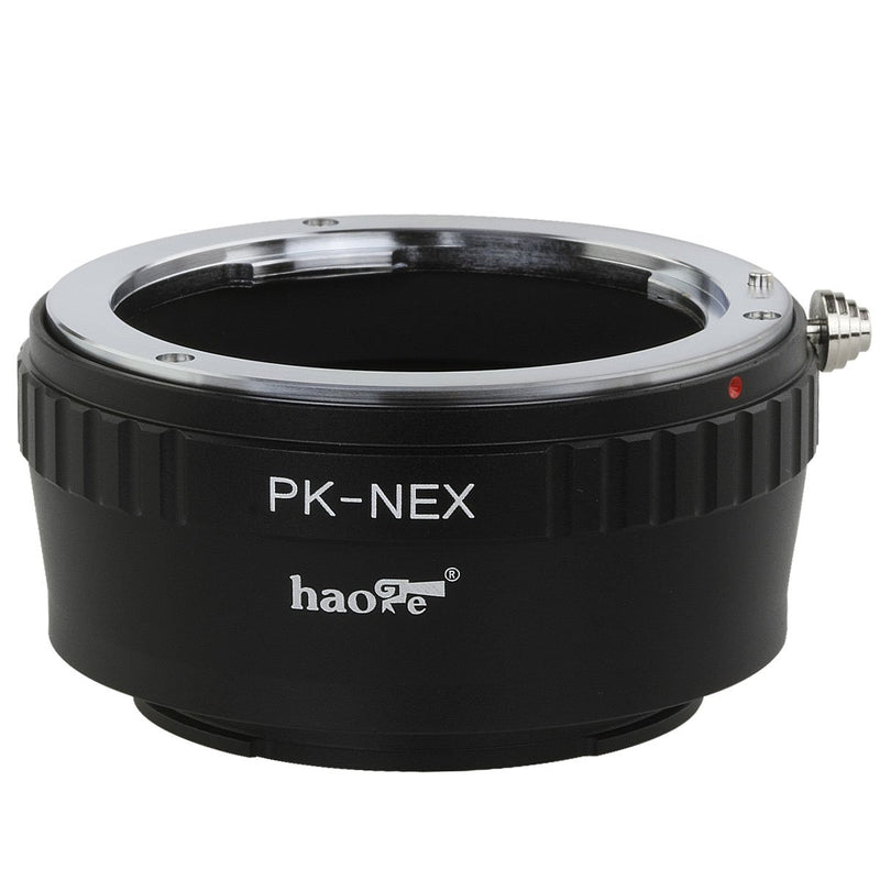 Haoge Lens Mount Adapter for Pentax K PK Mount Lens to Sony E Mount NEX Camera a3000 a3500 a5000 a5100 a6000 a6400 a6500 A7 A7R A7S A7II A7RII A7SII A7III A7RIII A9 VG10 VG20 VG30 VG900 FS700 FS7 FS5