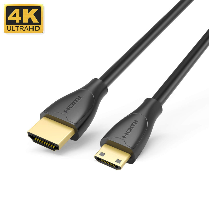 CableCreation Mini HDMI to HDMI Cable, Support 4K 60Hz Ultra HD, 3D, High Speed, 3 Feet mini HDMI Male to HDMI Male