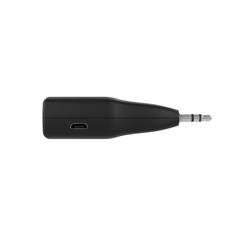 Kitsound Myjack2 Aux-in 3.5 mm to Bluetooth Audio Adapter/Wireless Converter and Hands-Free Car Kit, Black, KSMYJACK2