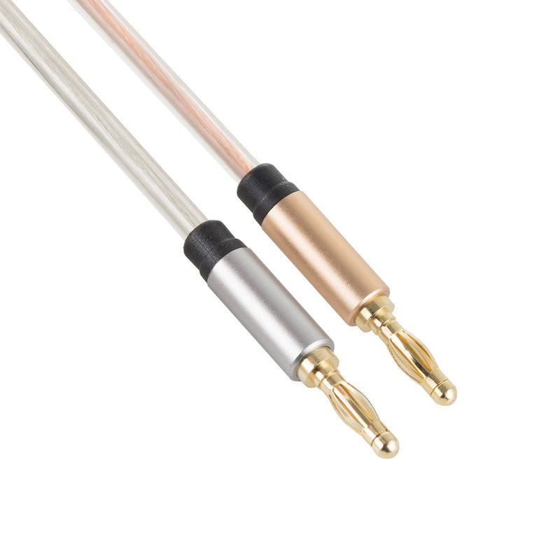 HI-FI Pure Copper Speaker Cable, Banana Plugs Line Cable (1m) 1m