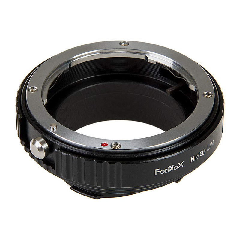 Fotodiox Lens Mount Adapter with Leica 6-Bit M-Coding - Nikon Nikkor F Mount G-Type D/SLR Lens to Leica M Mount Rangefinder Camera Body with Built-in Aperture Control Dial