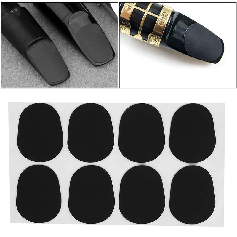 Vbest life Black Alto Saxophone Cushions, Baritones Saxophone Pads Alto Saxophone Mouthpiece Cushions Patches Pads 0.5mm