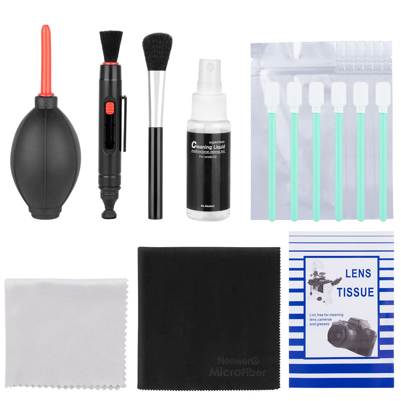 UBeesize 13PCS Professional Camera Cleaning Kit for DSLR Camera, Lens &Sensor Cleaner with Cleaning Liquid， Air Blower， Sensor Cleaning Swab， Lens Cleaning Pen， Carrying Bag for Canon/Nikon/Sony