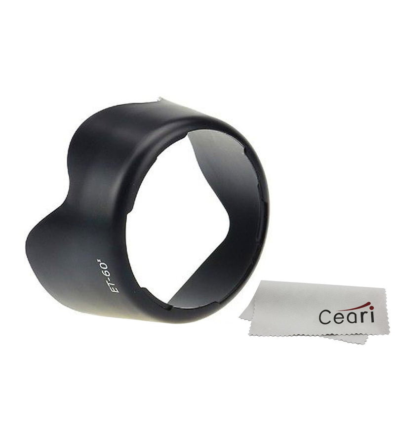 CEARI Dedicated Petal Replacement ET-60 II Camera Lens Hood Shade for Canon EF 75-300mm F/4.0-5.6 III USM Lens