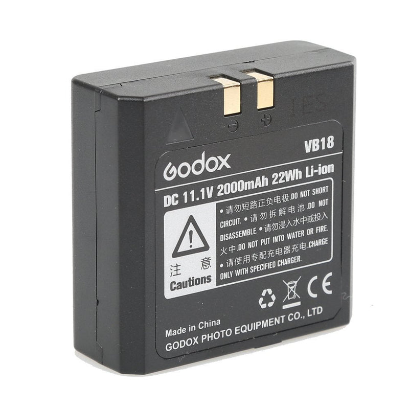 Godox VB18 Rechargeable Li-ion Battery for Godox V850,V850II,V860, V860II-N, V860II-C, V860II-S, V860II-F, V860II-O,Neewer TT850, TT860 Speedlite Flash with CONXTRUE USB LED