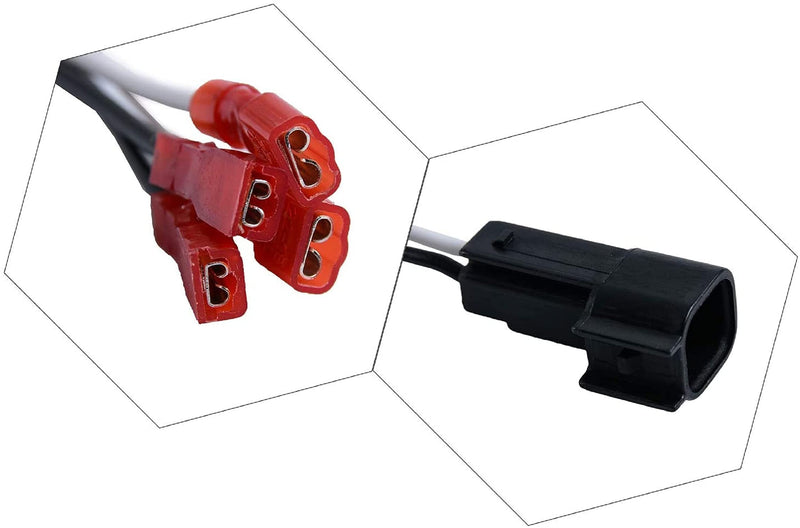 QTTECH 72-5600 4 Pack Wire Cable Wiring Harness for Ford Lincoln Mercury Mazda Speakers Adapter Connector Adaptor Plug