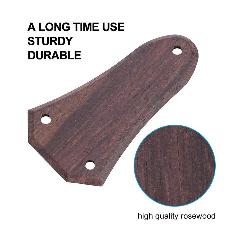 Vbestlife Guitar Truss Rod Cover, 3 Holes Rosewood Truss Rod Cover for Guitar Parts Accessory