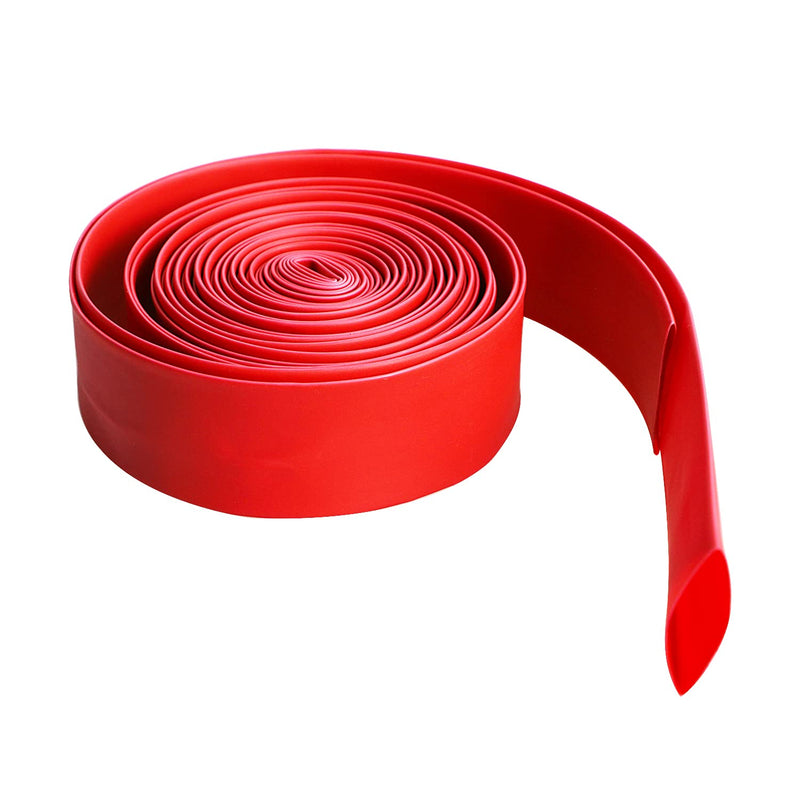Aoje-Link 20mm ID Red Heat Shrink Tubing Shrinkable Tube 5M(16.4Ft) 1pcs 20mm x 5M(Ф * L)