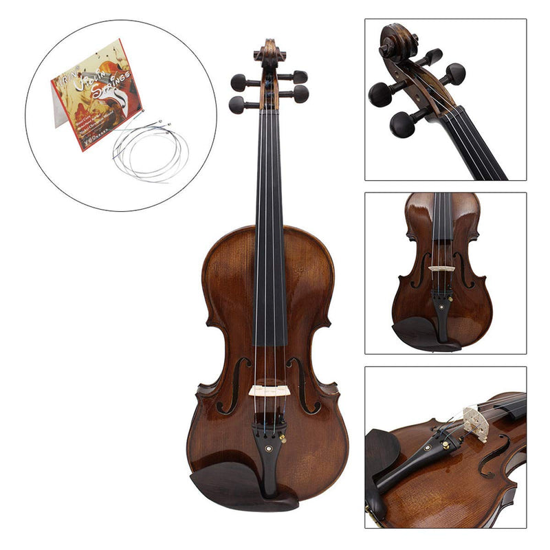 Violin Strings 3 Full Sets E-A-D-G with Stainless Steel Core Nickel-Plated Ball-End Nickel Chromium Wound