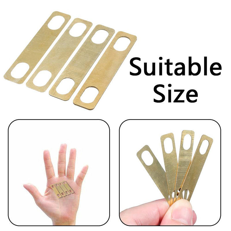[AUSTRALIA] - 8 Pcs Brass Neck Metal Shims Chrome Neck Plate Guitars Adjust Gasket Accessories for Electric Guitar Bass 
