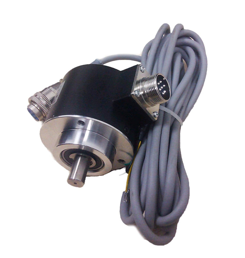 58mm Outer Diameter 10mm Optical Incremental Rotary Encoder 1024 PPR Resolution 5-26V pushpull 1024ppr