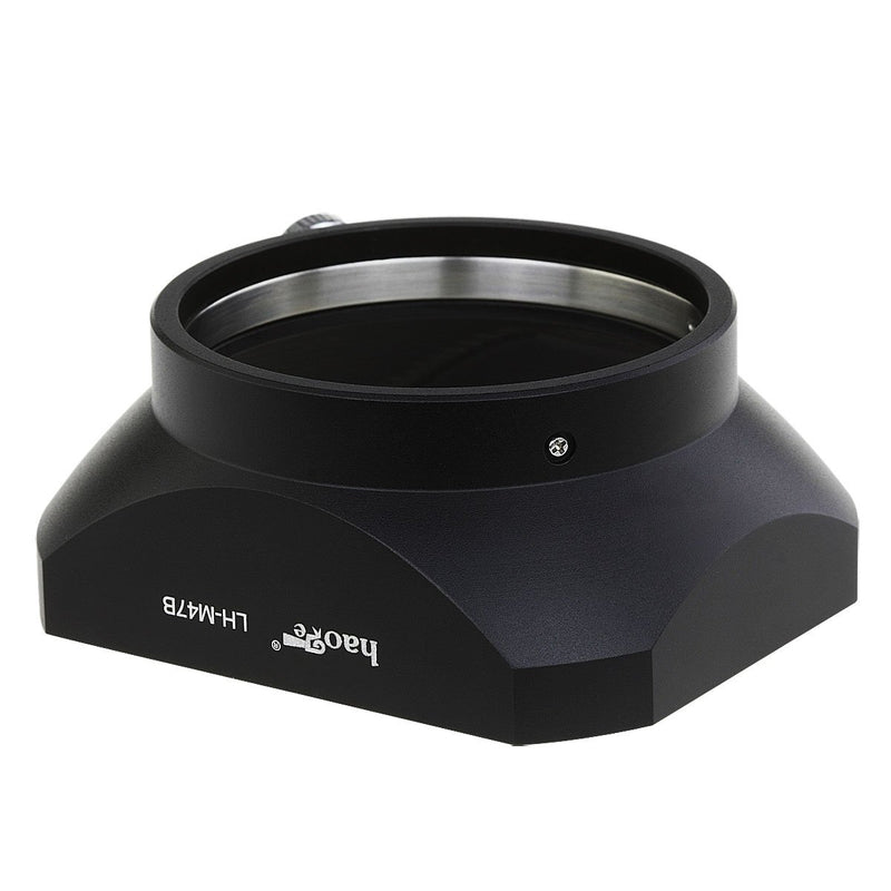 Haoge LH-M47B Metal Lens Hood Shade for Olympus M.ZUIKO Digital ED 12mm f2 Lens Replaces Olympus LH-48 Black