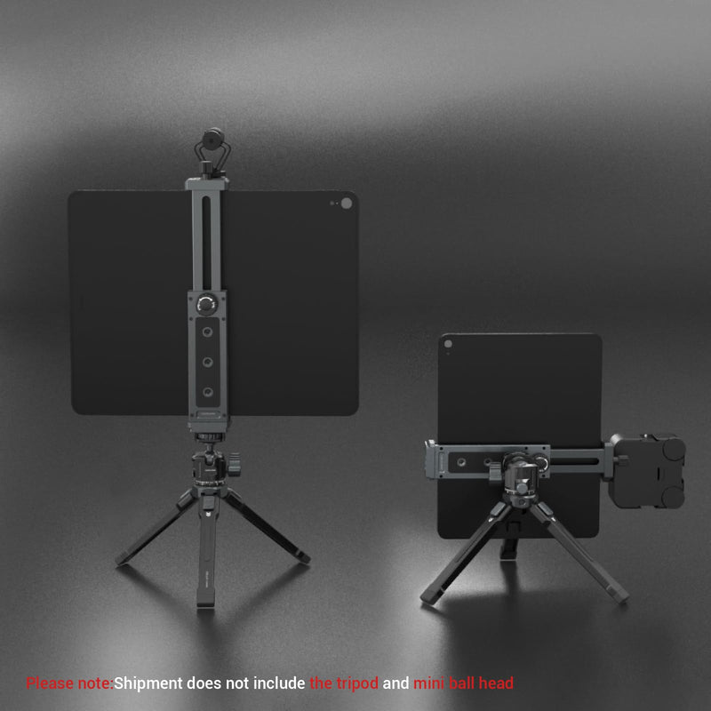 Leaplumin Ipad 12.9 Tripod Mount Adapter, Aluminum Ipad Holder for Tripod Mount,Tablet Tripod Mount with 1/4" Screw,Universal Tripod Mount for Ipad,Compatible with Ipad Pro 12.9/11/10.5-(4.7"-12.9")