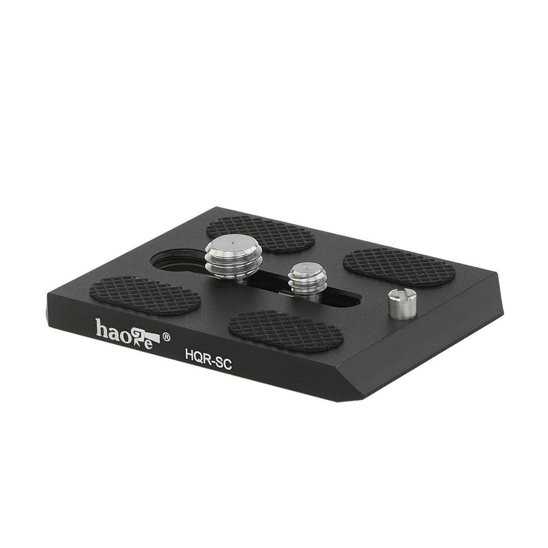Haoge HQR-SC Camera QR Quick Release Plate for Sachtler Video 14II, DV 2, DV 4, DV 6, DV 8, DV 8/100, DV10 3+3, DV10 5+5, FSB6T, FSB8T, FSB10T Tripod Fluid Head Replace Touch & Go Plate S