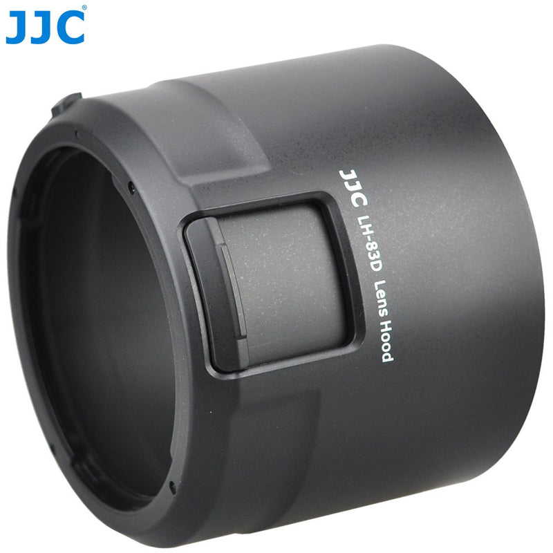 JW LH-83D BLACK Reversible Lens Hood For CANON EF 100-400mm f/4.5-5.6L IS II USM Lens w/ CPL ND Filter Adjustment Window replaces Canon ET-83D + JW emall Micro Fiber Cleaning Cloth