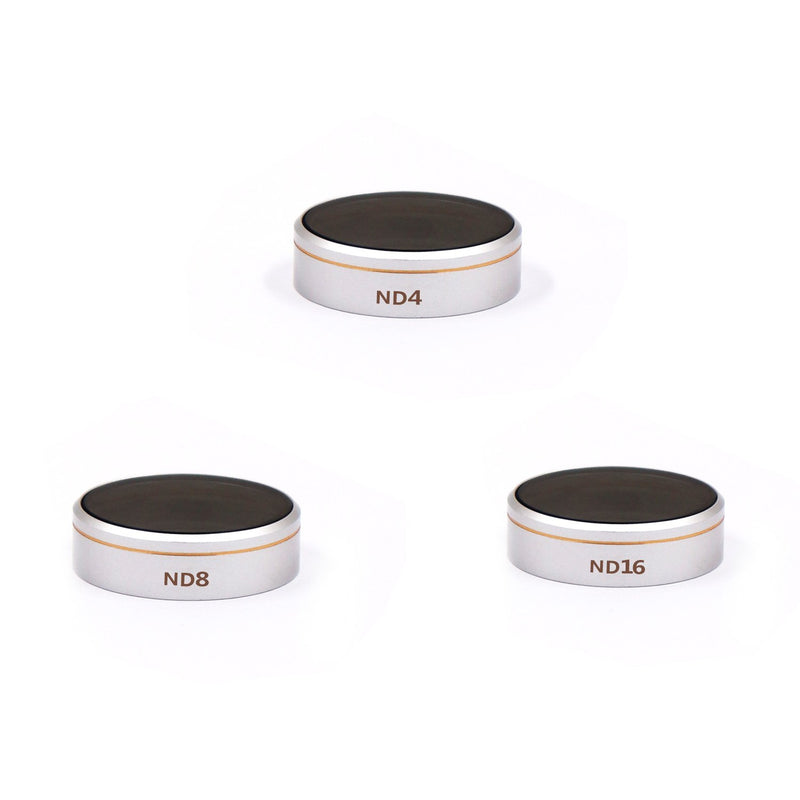 LENSKINS 3 Pack ND4/ND8/ND16 Camera Lens Filter for DJI Phantom 4 Pro/Pro+/Advance, AGC Optics, Weather-Sealed, Multi-Resistant Coated Neutral Density Filter 3 Pack (ND4/ND8/ND16)