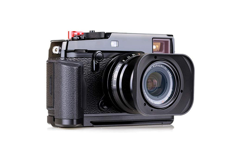 Haoge LH-X35 Bayonet Square Metal Lens Hood for Fujifilm Fuji Fujinon XF35mmF2 XF 35mm f/2 R WR and XF23mmF2 XF 23mm f2 R WR Lens on X-Pro3 X-Pro2 X-T4 X-T3 X-T30 X-T20 Replace LH-XF35-2