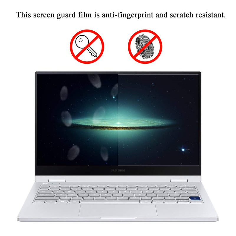 [2 Pack] Anti-Blue Light Screen Protector for 13.3" Samsung Galaxy Pro / 360 / Book Flex/Book Ion/Book S/Notebook 7 Series with 16:9 Aspect Ratio Laptop (Clear) Clear