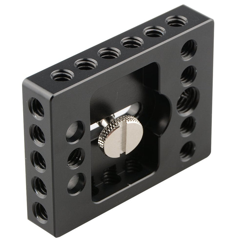 CAMVATE Camera Baseplate with 1/4" & 3/8" Thread Hole for DSLR Camera Cage Rig