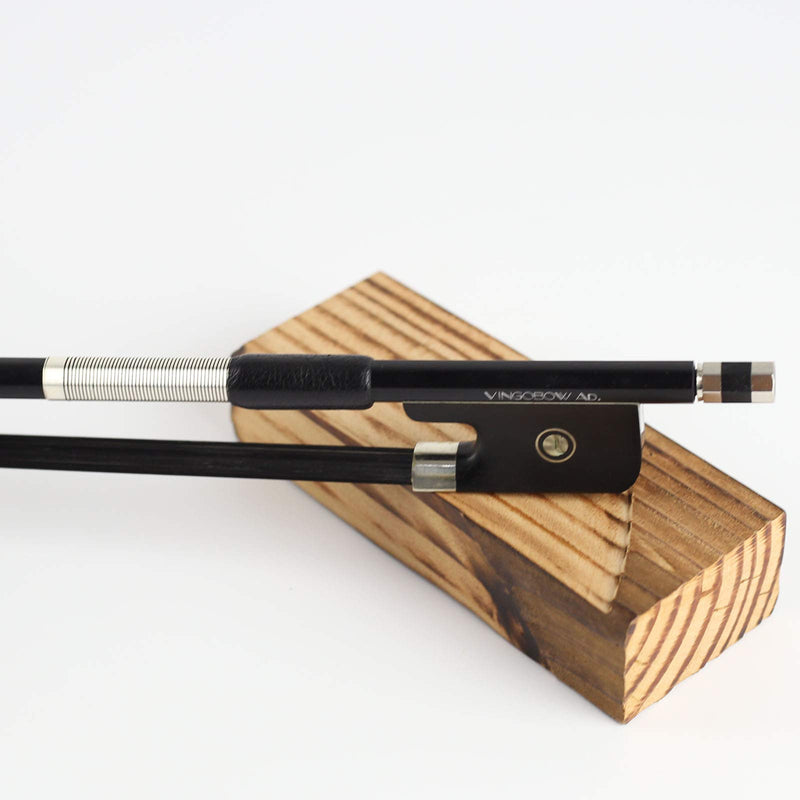 VingoBow 4/4 Size Black Horse Hair Carbon Fiber Viola Bow