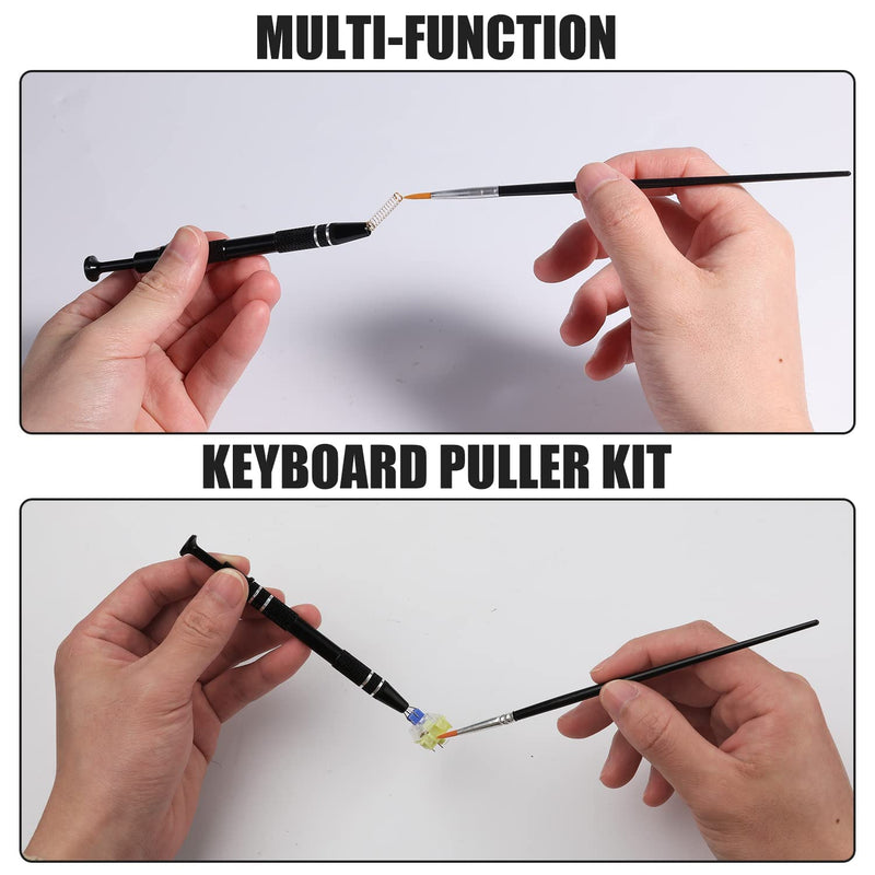 HEGAPOJA Mechanical Keyboard Cleaning and Maintenance Tool Kit - 7-Piece Set with keycap Remover and 5g Keyboard Grease