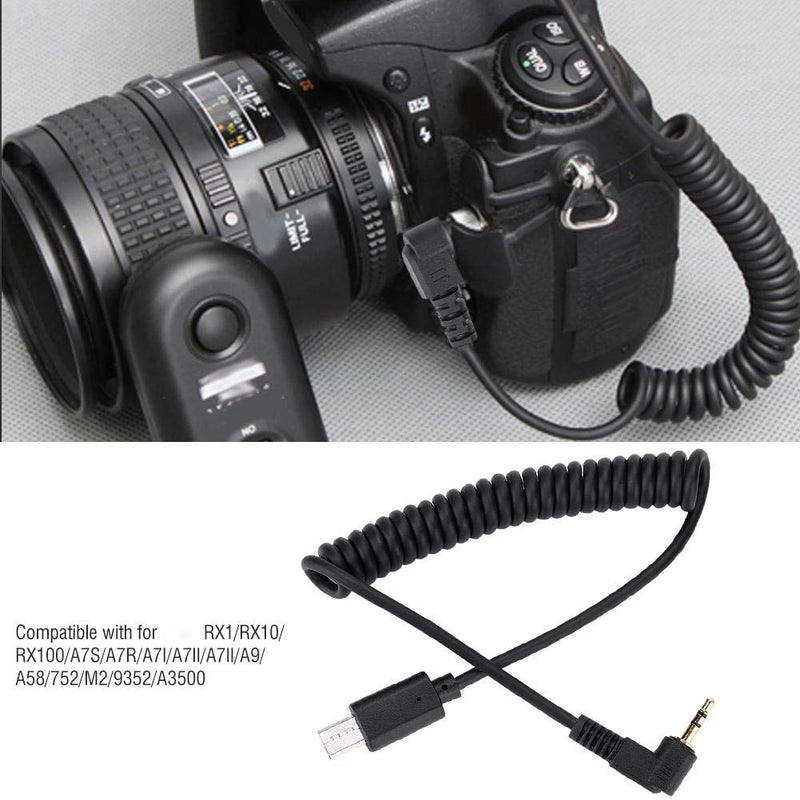 RM-VPR1 3.5mm/2.5mm S2 Shutter Release Cable Cord for Sony A7III/A9/A99 II/A7 II/A6500 Camera(2.5mm-S2) 2.5mm-S2