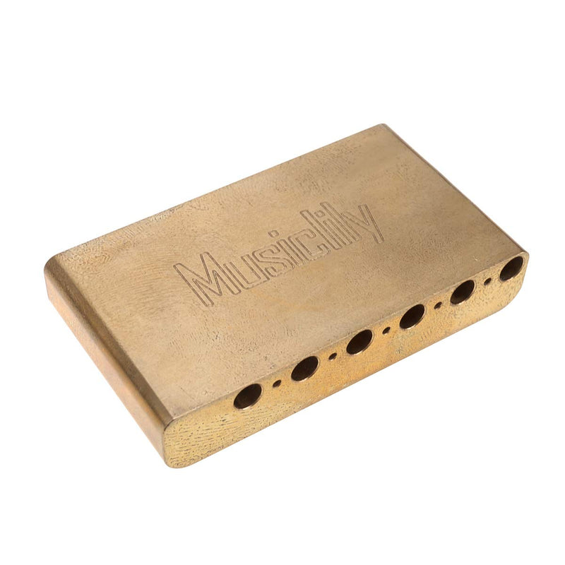 Musiclily Ultra 10.5mm Full Brass 40mm Standard Tremolo Block for Import Electric Guitar