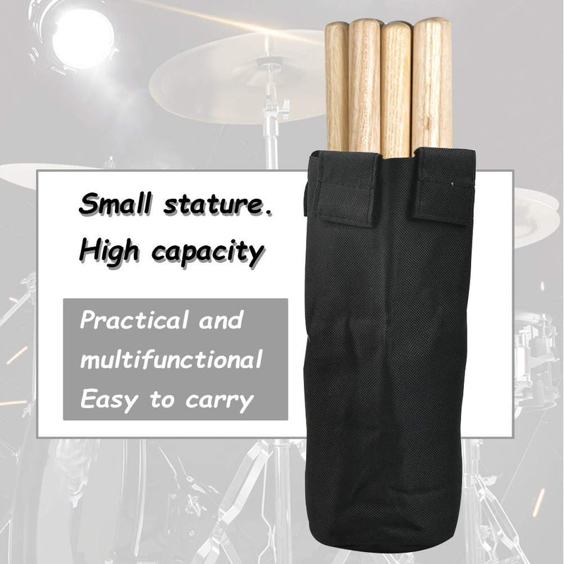 TIMESETL Drumstick Holder for Drum Set Clamp Clip on Drum Stick Holder Canvas Bag, Container for Multi Pair Up to 12 Pairs