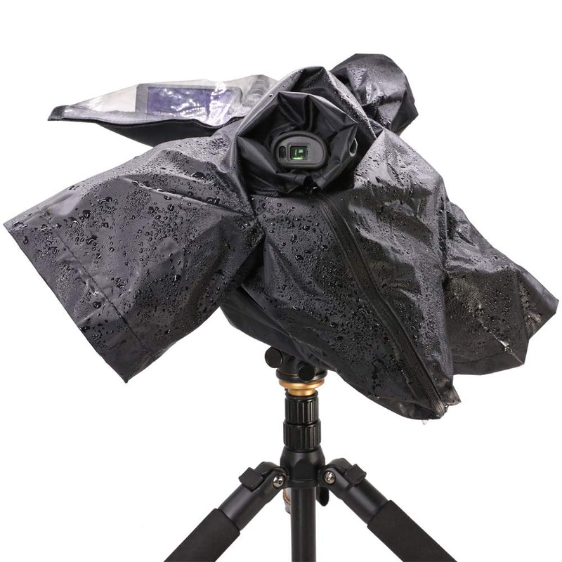 CamRebel Rain Cover for FS5 Z150 FS5MK2 AX2000E PX298MC 285MC Camcorders (S, Black) S