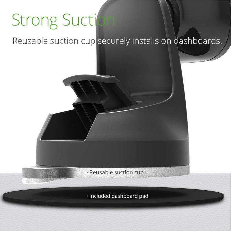 iOttie ITap 2 Magnetic Dashboard Car Mount Holder || Cradle for IPhone Xs Max R 8 Plus 7 Samsung Galaxy S10 E S9 S8 Plus Edge Note 9 & Other Smartphones Mag Dash