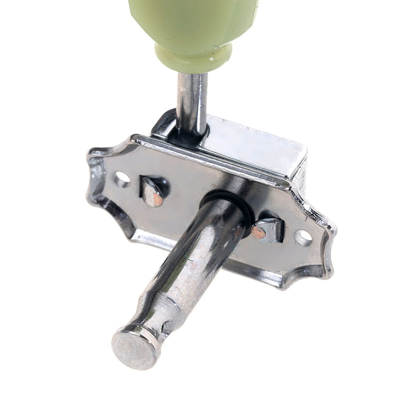 Musiclily Pro 3L3R Vintage Guitar Tuners Keystone-style LP Tuning Pegs Keys Machine Heads for Epiphone Les Paul Parts,Chrome with Plastic Keystone Button Chrome